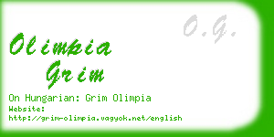 olimpia grim business card